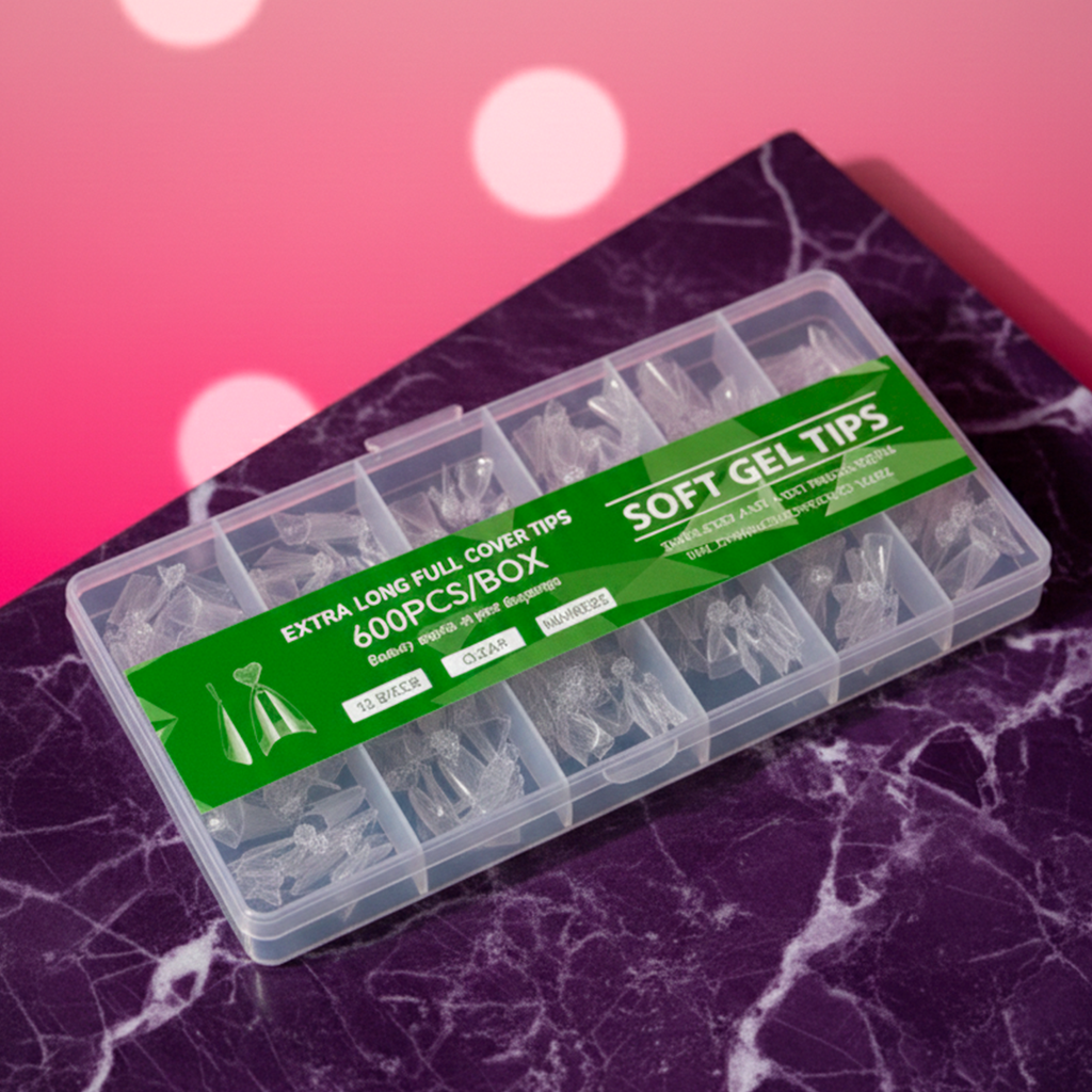 TIPS SOFT GEL – STILETTO · SQUARE · COFFIN · ALMOND
