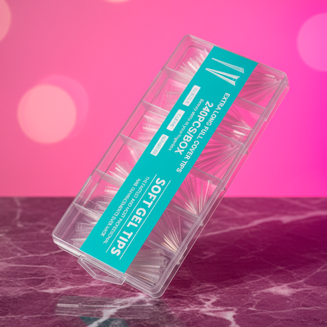 TIPS SOFT GEL – STILETTO · SQUARE · COFFIN · ALMOND