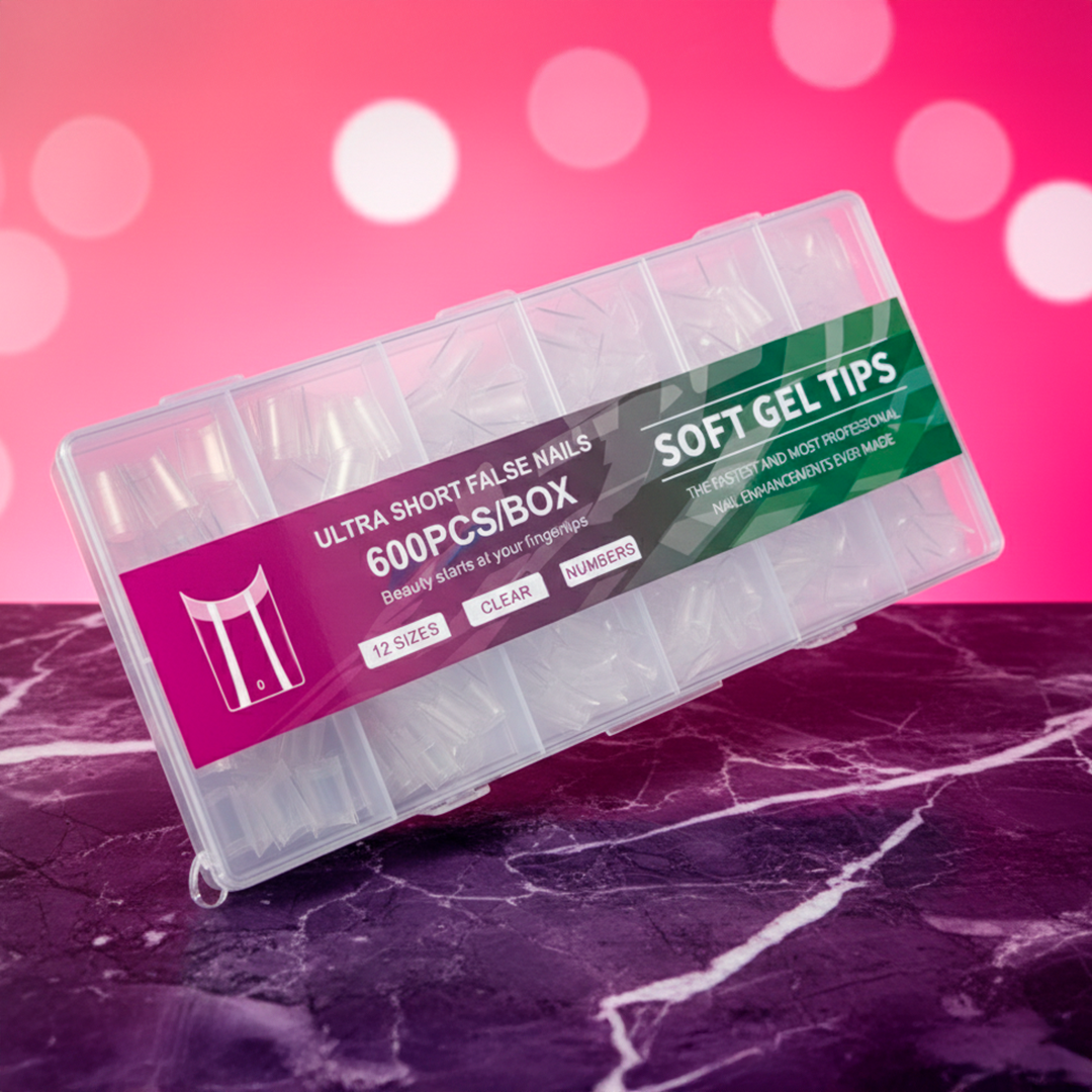 TIPS SOFT GEL – STILETTO · SQUARE · COFFIN · ALMOND